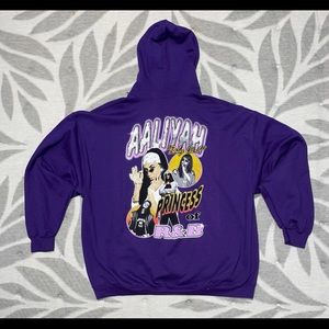 Aaliyah name and image Hoodie. Only worn once